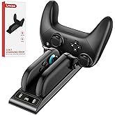 Lmcpa 3 in 1 Controller Charger for Nintendo Switch 2 JoyCon/Pro, Charging Dock with Type-C Port and LED Charging Indicator, 2.5H Fast Charging Space-Saving Storage Stand for Switch 2 Accessories