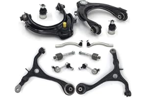 FRENZYBRO 12 PCs Suspension Kit Control Arm Set With Ball Joint Replacement For Honda Accord 2003-2007 Acura TSX 2004-2008 2.4L