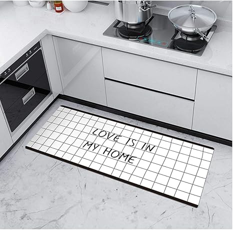 Amazon キッチンマット カトラリー柄 格子縞 フラミンゴ 滑り止め 付き 防水 擦る かわいい柄 北欧 和風 シンプル ラグ エコ 寝室 廊下 浴室 洗面台 玄関マット室内用 インス 八色 洗濯簡単 キッチンマット オンライン通販