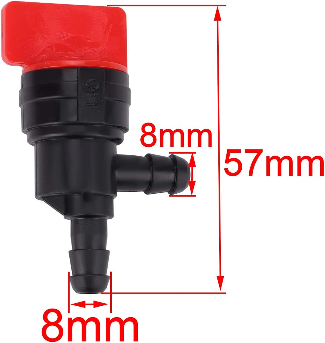Hipa (Pack of 2 1/4" 90 Degree Fuel Shut Off Valve for 698181 494539 697944 Tecumseh 35857 : Garden & Outdoor