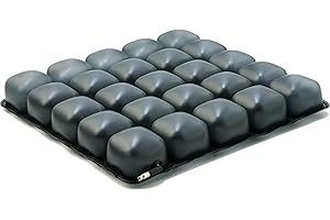ROHO MOSAIC Cushion, Heavy Duty, Inflatable Seat Cushion for Office Chair, Wheelchair, Cars, Home Living, & Back Pain Support, Adjustable Cushion with Stretchable Cover & Non-Skid Bottom, 18" x 18"