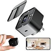Lizvie Charger Hidden Cameras, 2.4G WiFi with 170° Adjustment Angle, App Remote Control 24/7, 1080P Night Vision and Motion D