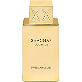 Swiss Arabian Shaghaf Oud Elixir Oud, Gourmand, Amber Fragrance - Notes of Saffron - Perfume for Women and Men - 2.5 oz EDP Spray