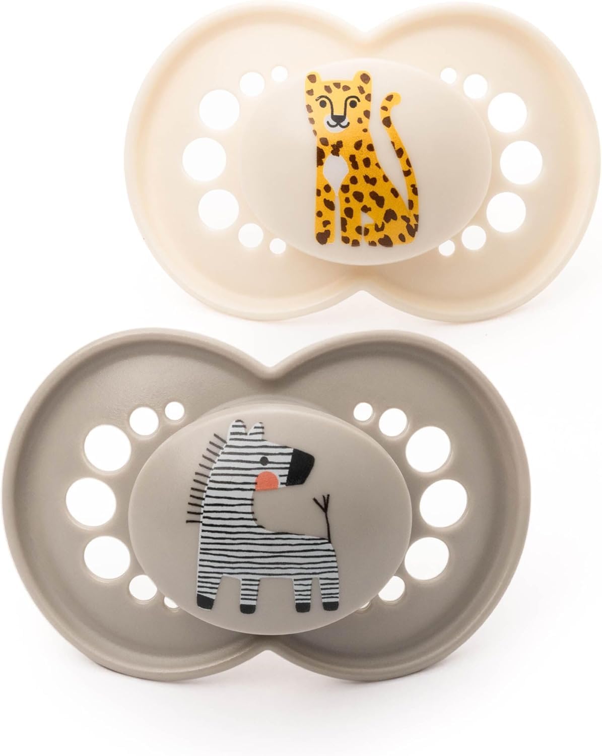 MAM Original Soothers | 18-36 Months | Pack of 2 | Comes in Dummy Steriliser Box | Sustainable Materials | Baby Accessories | Cream (Various Designs)