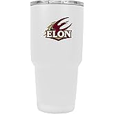 R and R Imports Elon University 24 oz White Insulated Stainless Steel Tumbler Officially Licensed Collegiate Product