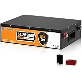 ECO-WORTHY LiFePO4 48V 50Ah Metal Case Battery with BMS, Up to 15000 Deep Cycles, 2560Wh Energy, for Golf Cart, Lawn Mower, O