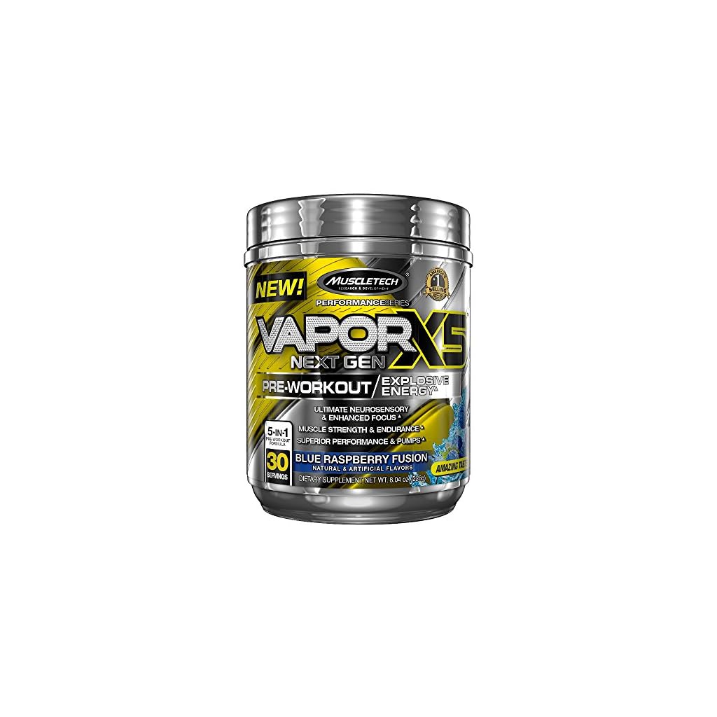 Pre Workout Powder, MuscleTech Vapor X5 Next Gen Pre