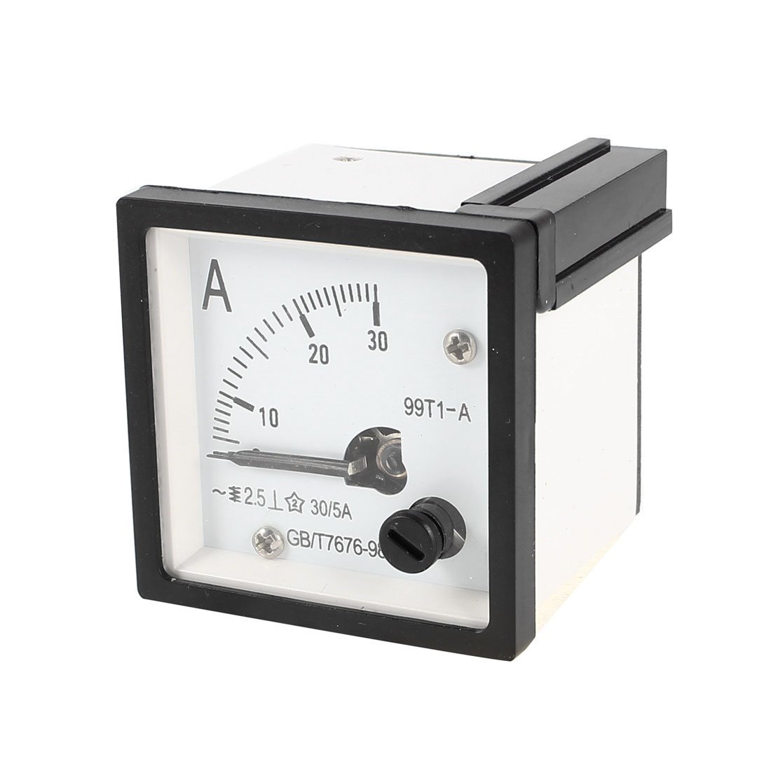 Sourcingmap 99T1 Square Panel Mount Moving Vane 0-30A AC Analog Ammeter 48mmx48mm