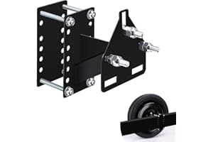 PSUTBPAT Spare Tire Carrier Mount, 3-Nuts Design Trailer Spare Tire Mount for Utility Trailer,Fits 4 5 6 Lugs Trailer Wheels on 4", 4.5'', 4.75'', 5'', 5.5''and 6''Bolt Patterns, Holds up to 150 Lbs