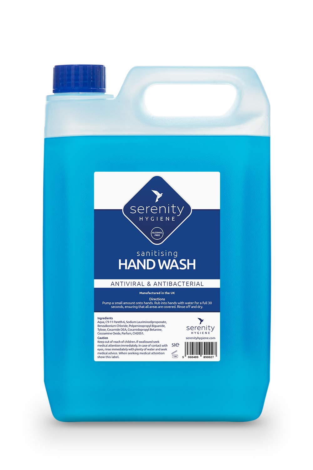 Serenity Hygiene Antiviral/Antibacterial Hand Wash (5 Litre)