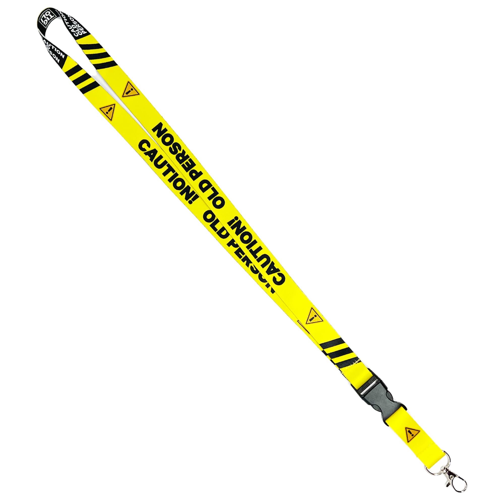 Panda Loco Caution! Funny Lanyard Office Novelty Gifts | Secret Santa (Caution! | Old Person)