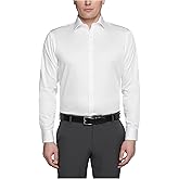 Kenneth Cole Mens Dress Shirt Regular Fit Stretch Collar Non Iron Solid