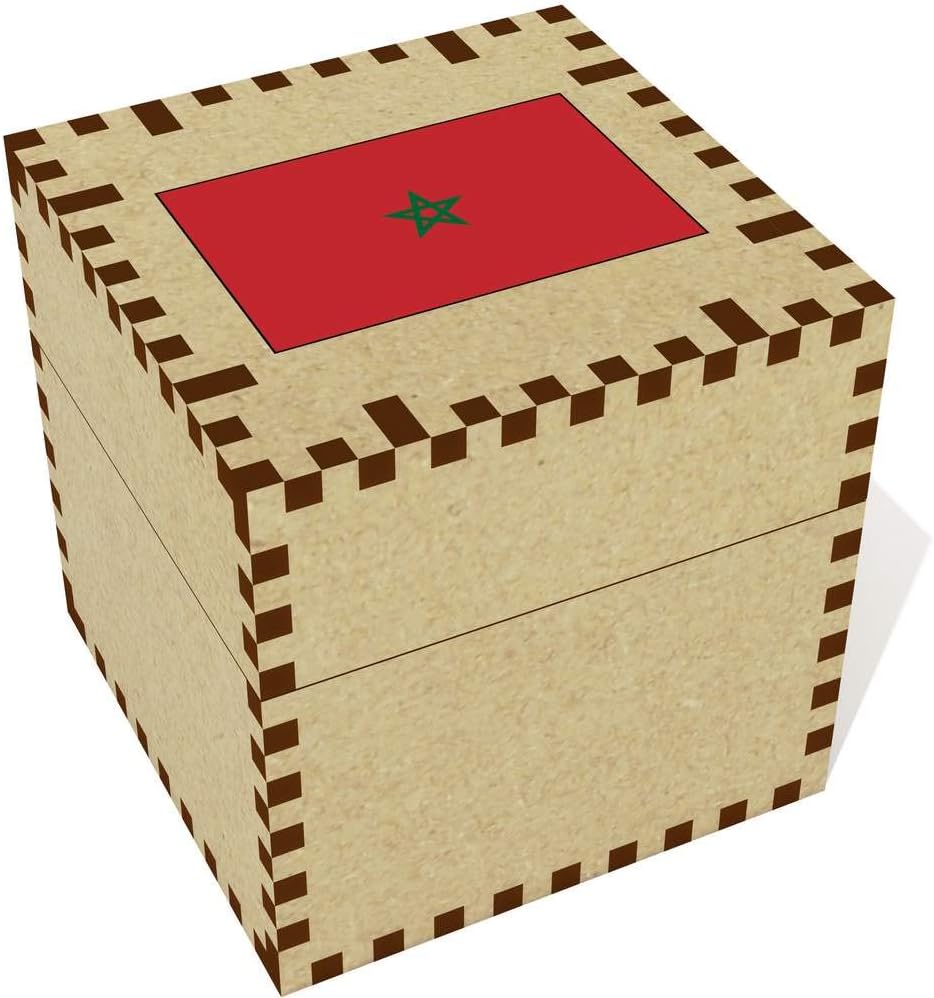 Azeeda Medio Bandera de Marruecos Joyería Caja (JB00056201): Amazon.es: Juguetes y juegos