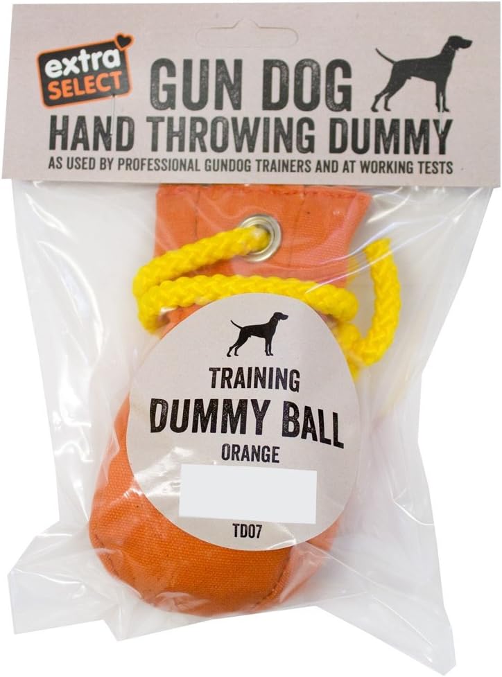 Extra Select Gun Dog Training Dummy Ball, Orange, Ball (Pack of 1)