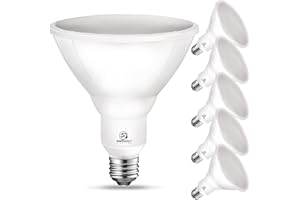 ENERGETIC LIGHTING Energetic PAR38 LED Flood Outdoor Light Bulb, 5000K Daylight, 90 Watt Equivalent (11W), Wet Rated, 900LM, E26 Base, Non-Dimmable, UL, 6 Pack