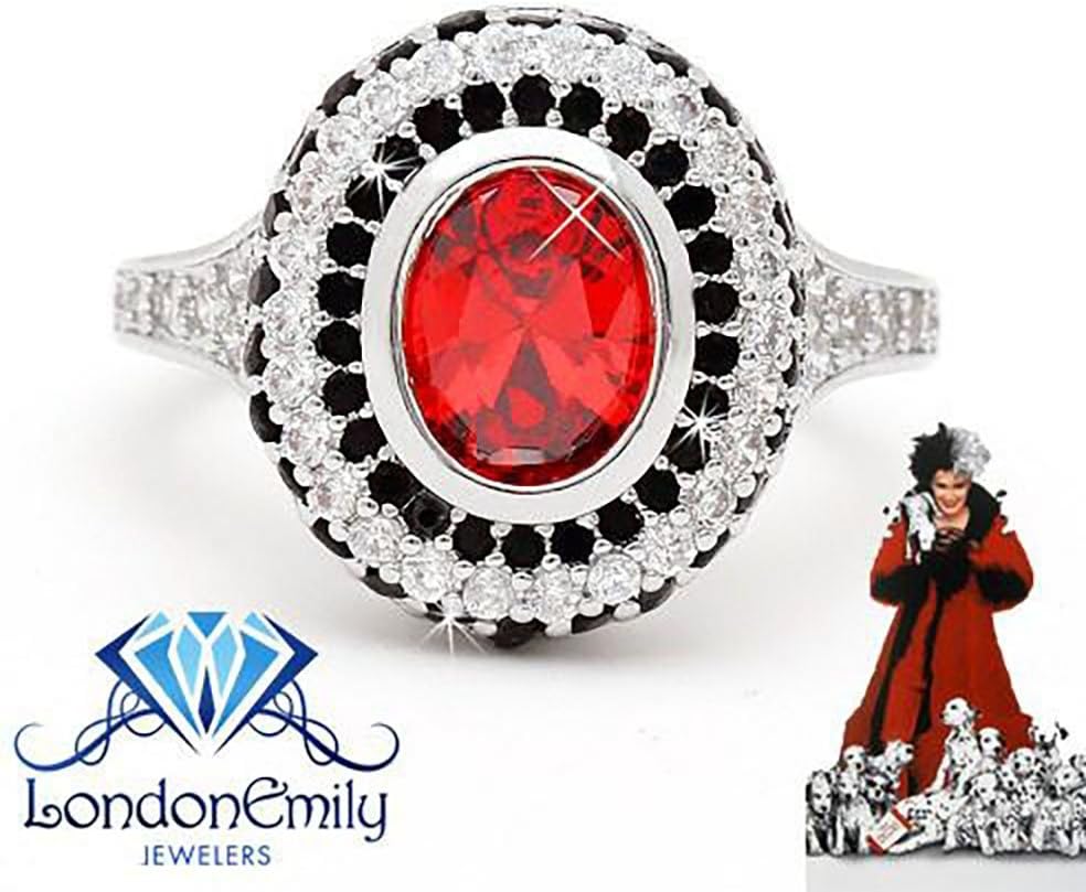 London Emily Jewelers Cruella De Vil 101 Dalmatians Disney Inspired Ring
