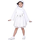 Star Wars Princess Leia Official Youth Halloween Dress - Premium Quality Printed Dress with Wig and Belt