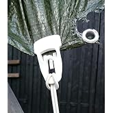 EasyKlip 4102 Midi 4 Pack tarp Clip, 4-Pack, White
