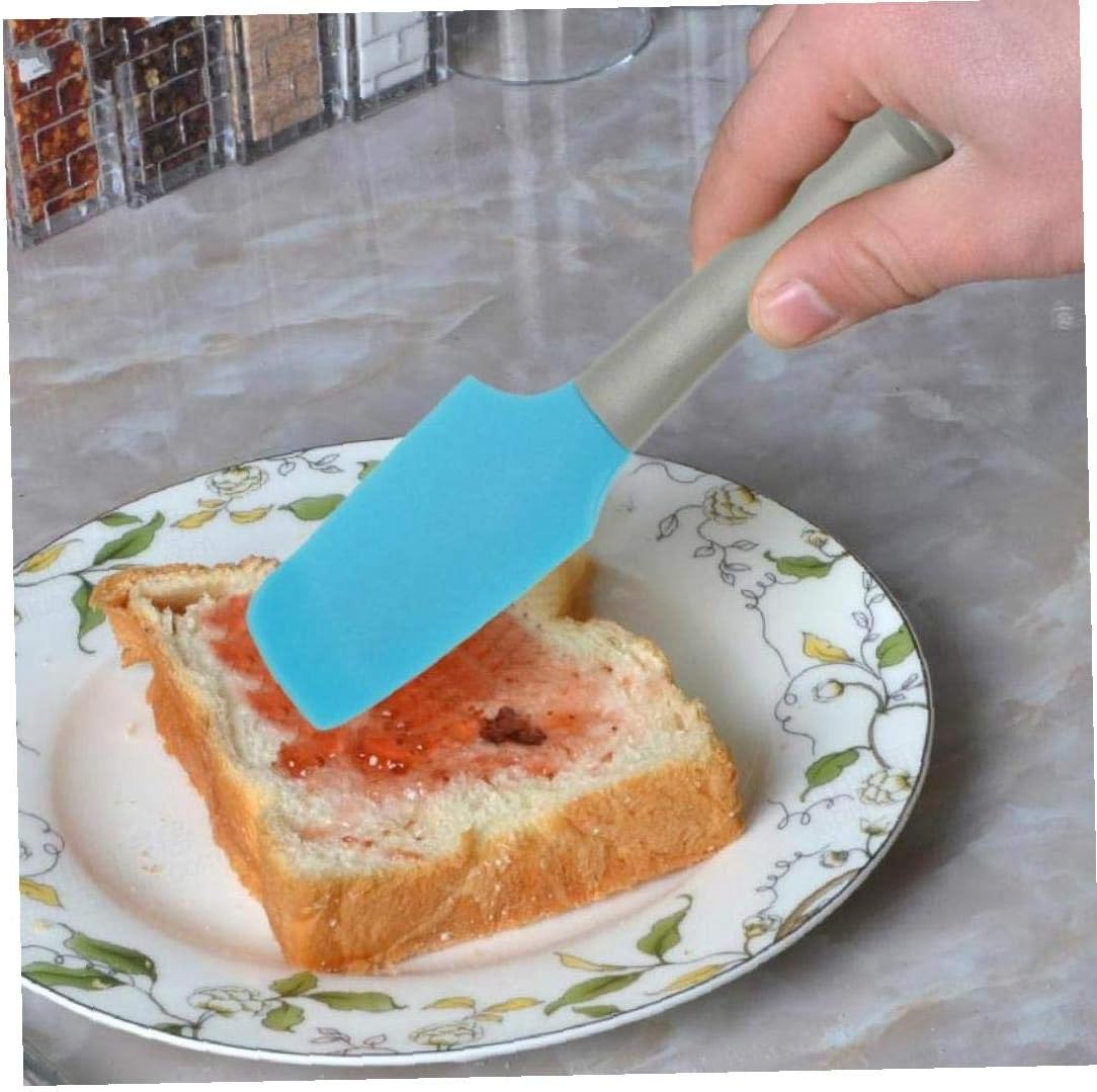 Mini Silicone Cream Butter Cake Spatula Mixing Batter Scraper Butter Mixer Cake Brushes Baking Tool Random Color