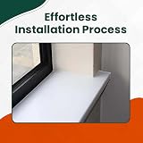 Home.smart UPVC Blanking End Cap 300mm Square Edge Fascia Window Board Trim view 8