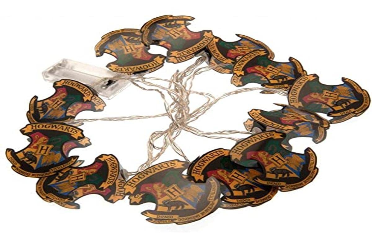 Groovy Uk Harry Potter Hogwarts 2D String Lights, Blue/Red/Yellow