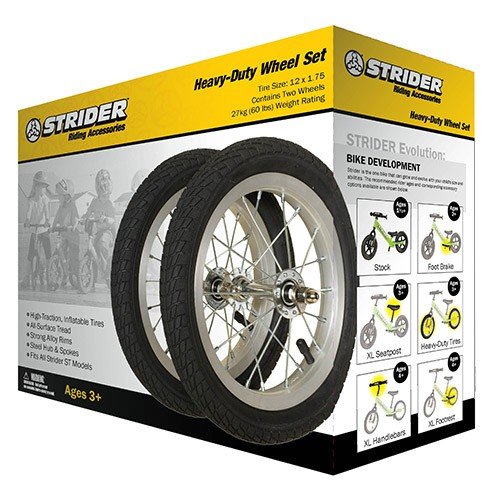 Strider - Heavy Duty Wheel Set, Alloy Wheels and Pneumatic Tires - Thumbnail 2