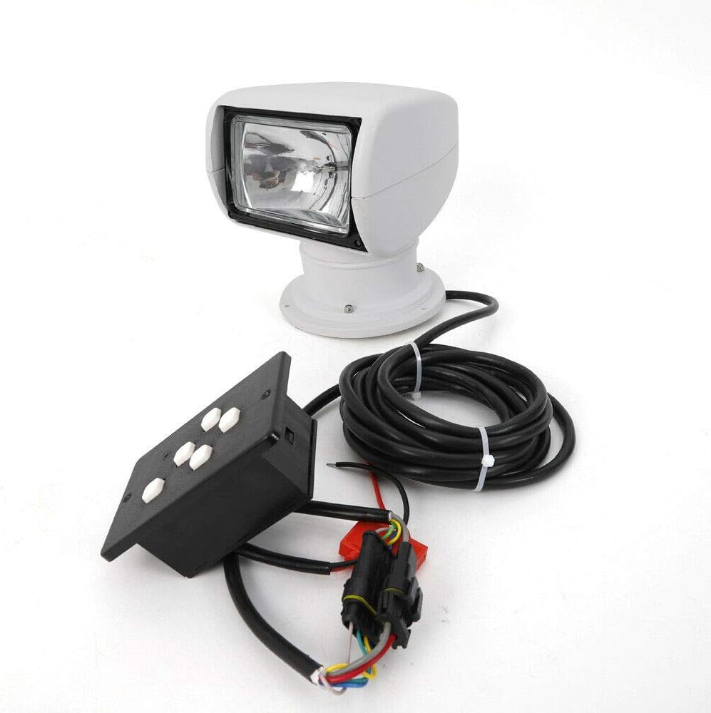 XYOUNG Remote Control Spotlight for Boat Truck Car Marine Remote Yacht Searchlight DC12V 100W LED Bulb 2500LM US Stock : Sports & Outdoors