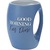 Pavilion Gift Company - I'm Done - 16 oz Hand Warming Mug Stoneware Sarcasm Sarcastic Humor Silly Friend Coworker Family Coffee Tea Cup Gift