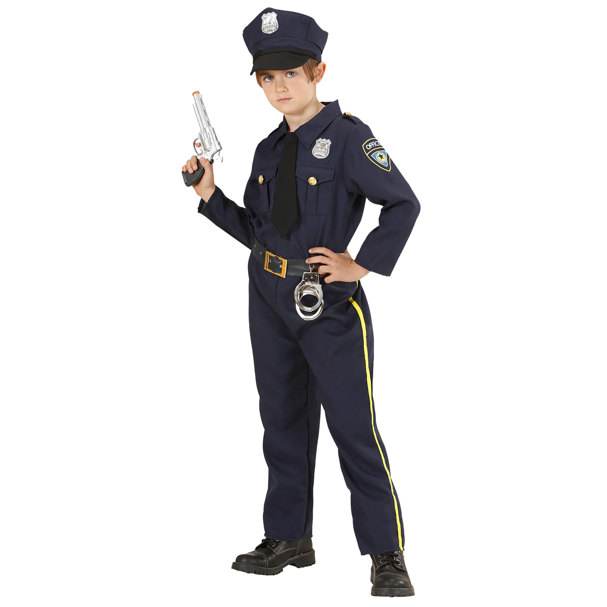 Widmann - Children's police officer costume, uniform, cop, fancy dress costumes, carnival