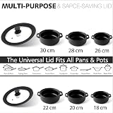 Anaeat Silicone Universal Lid for Pots Pans Skillets 18-30 cm view 4