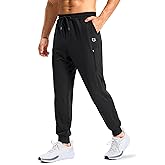 G Gradual Men's Joggers with Zipper Pockets Athletic Workout Running Track Pants Stretch Gym Sweatpants for Men