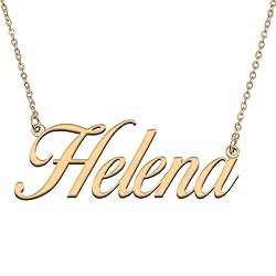 HUAN XUN Customized Custom Simple Any Name Necklace
