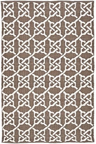 Safavieh Thom Filicia Collection TMF121A Hand-Knotted Saddle Wool Indoor/ Outdoor Area Rug, 4 feet by 6 feet (4' x 6')