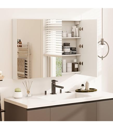 Amazon.com: Zenith M24, Beveled Tri-View Medicine Cabinet