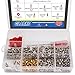 Glarks 660-Pieces Phillips Head Computer PC Spacer Screws Assortment Kit for Hard Drive Computer Case Motherboard Fan Power Graphics (Extra: Phillips Screwdriver) primary