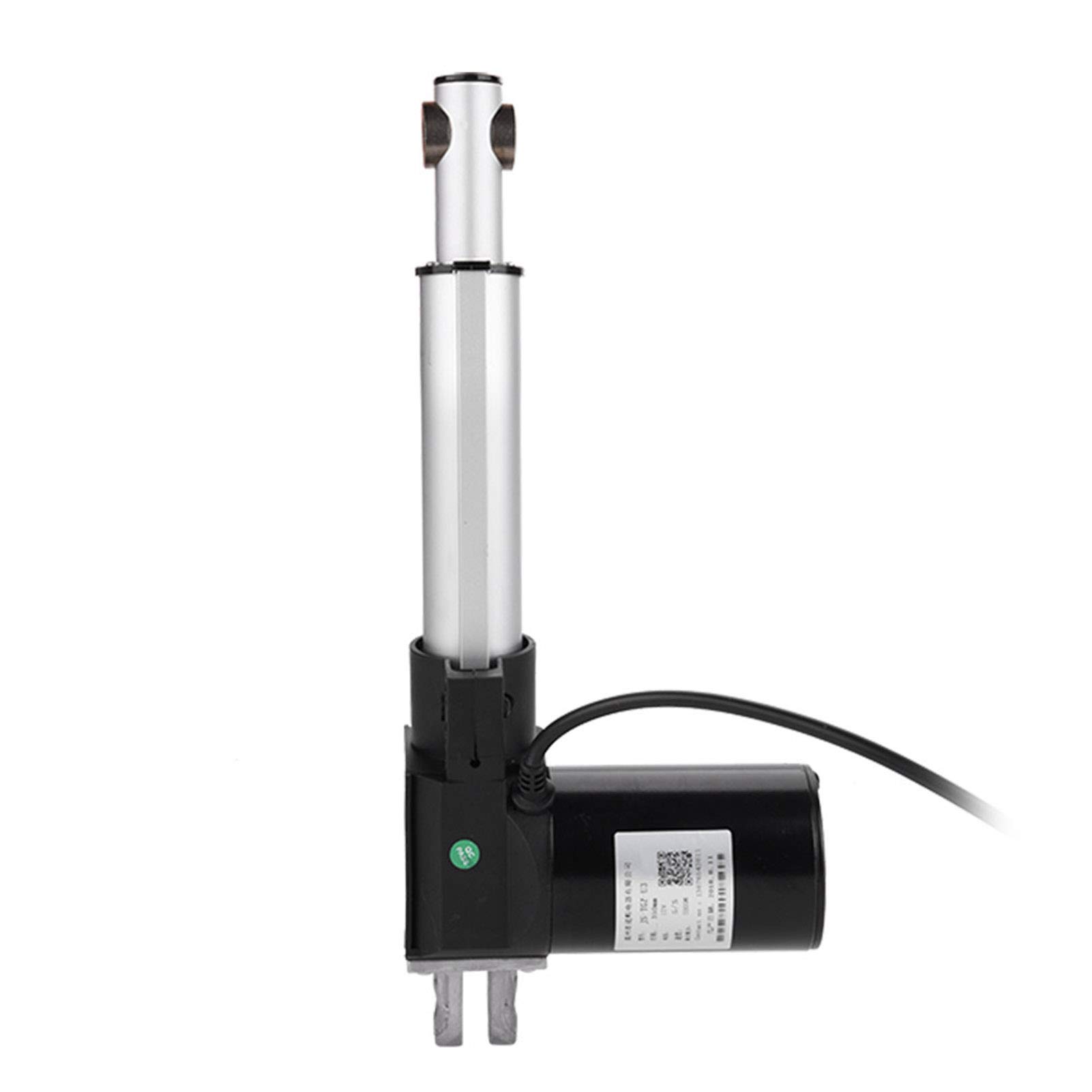 DC12V Electric Linear Actuator Force 6000N Maximum Lift Stroke Waterproof Electric Motor Bracket Multiple Function Linear Actuator (100mm)