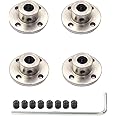 4 Pcs 8mm Rigid Flange Coupling Motors Guide Shaft Support Coupler,High Hardness Flange Coupling Connectors for DIY Model Mot