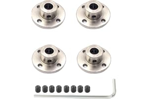 4 Pcs 8mm Rigid Flange Coupling Motors Guide Shaft Support Coupler,High Hardness Flange Coupling Connectors for DIY Model Mot