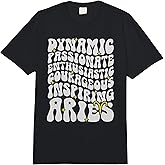 Aries Zodiac Sign Groovy Aries Birthday Aries Astrology Comfort Colors Adult Heavyweight T-Shirt