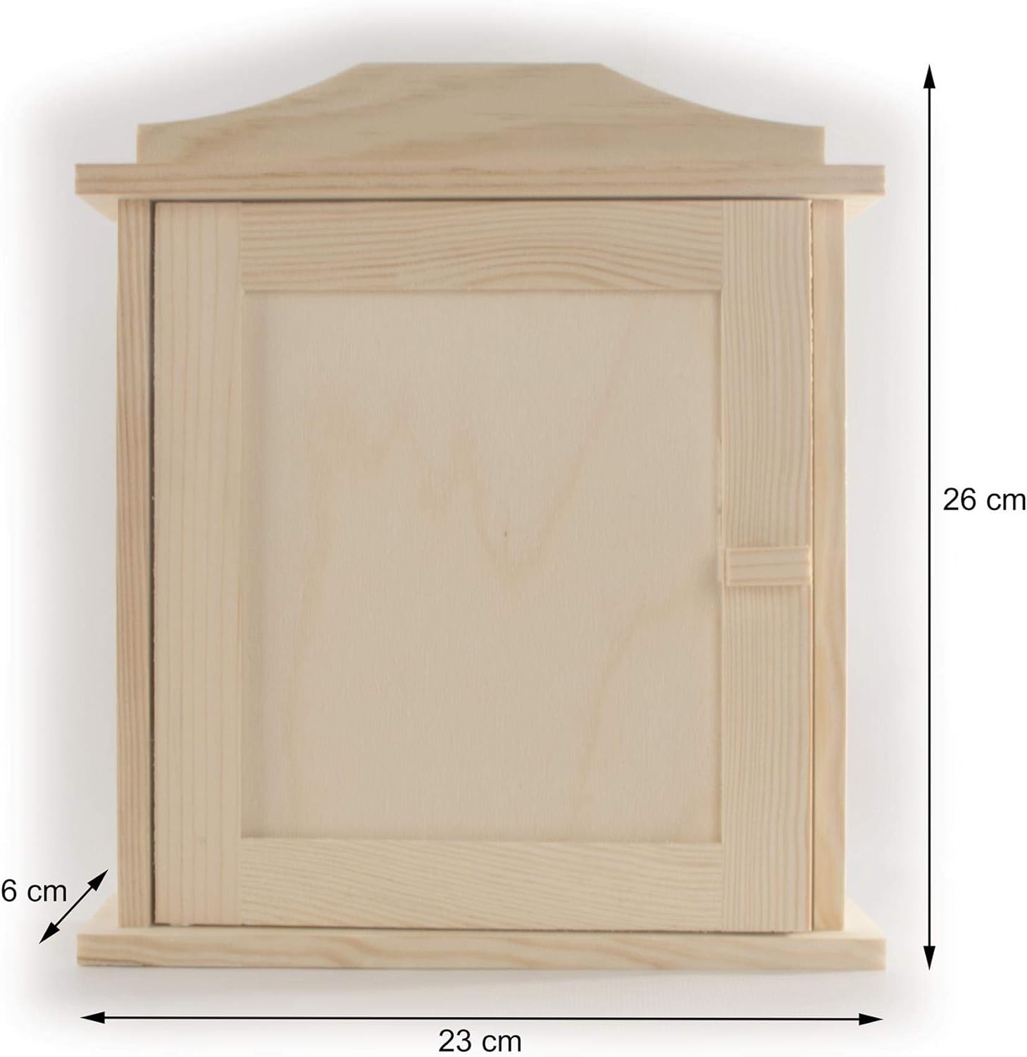 Wooden Key Box Cabinet 5 Hooks Wall Mounted Rack Storage Holder Home Organiser Unpainted Untreated Decorative Pine For Craft Amazon Co Uk Kitchen Home