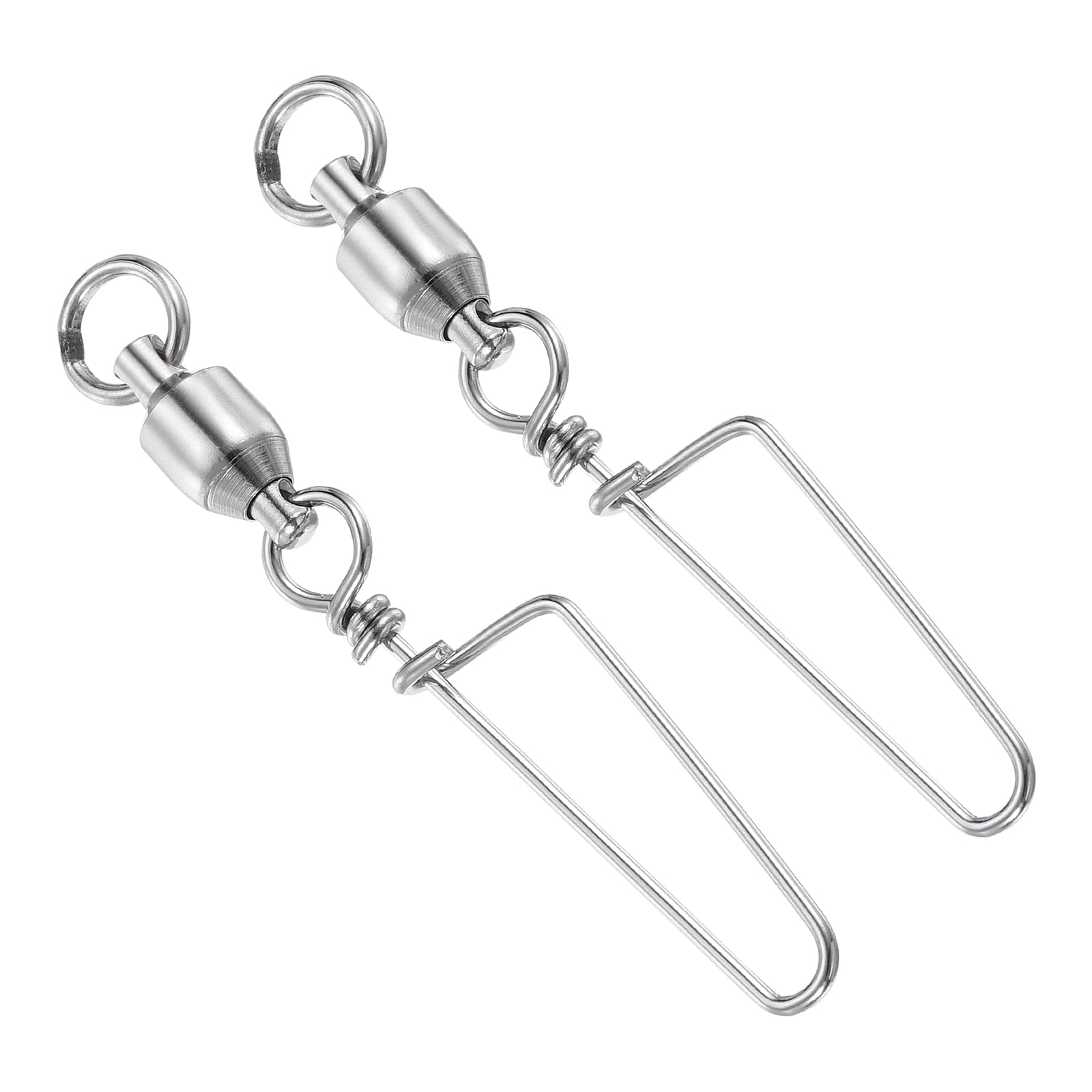 PATIKIL Fishing Snap Swivels, 16Pcs 187lbs Stainless Steel Ball Bearing Tackle for Saltwater Freshwater Fishing