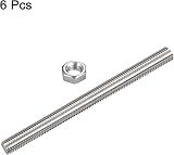 sourcing map M10 x 200mm Fully Threaded Rod M10 Nuts 304 Stainless Steel 1.5mm view 3