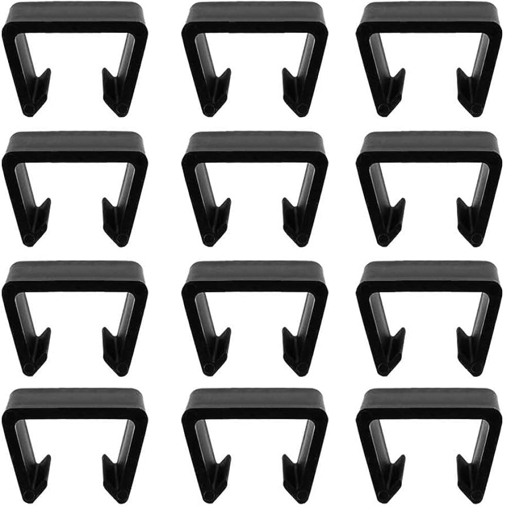 LATERN 12Pcs Patio Furniture Clips, 6.5CM Plastic Outdoor Sofa Clips Heavy Duty Rattan Wicker Furniture Fastener Clips Sectional Connector for Rattan Chairs Garden Sofa Furniture