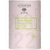 A L'Olivier Extra Virgin Olive Oil in a white Tin Can - 23.7 FL. oz