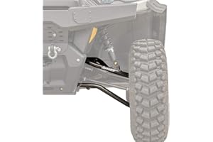 SUPERATV.COM SuperATV Arched 2" Forward Offset A Arms for 2020+ Can-Am Defender HD 10 / HD 10 6x6 - SEE FITMENT for compatible sub-models | Powder coated Black | Run up to 31" Tires!