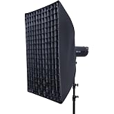REFLEX CAMERA 60&times;90cm (24&times;35in) Quick Setup Rectangular Softbox with Bowens Mount &ndash; Portable Foldable Studio Light Modifier with Dual Diffuser Panels, Honeycomb Grid &amp; Carrying Bag for Photography