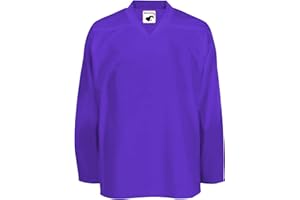 PEAR SOX Pearsox Mesh Polyester Hockey Jersey for Men's - Ice Hockey Athletic Plain Sports Jersey with Pullover Closure, Long Sleeves