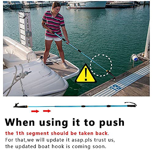 SANLIKE Boat Hooks for Docking Telescoping Extension Pole Hook with