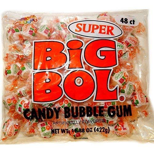 Albert's SUPER SIZE BIG BOL Candy Bubble Gum 48 count - PACK OF 3