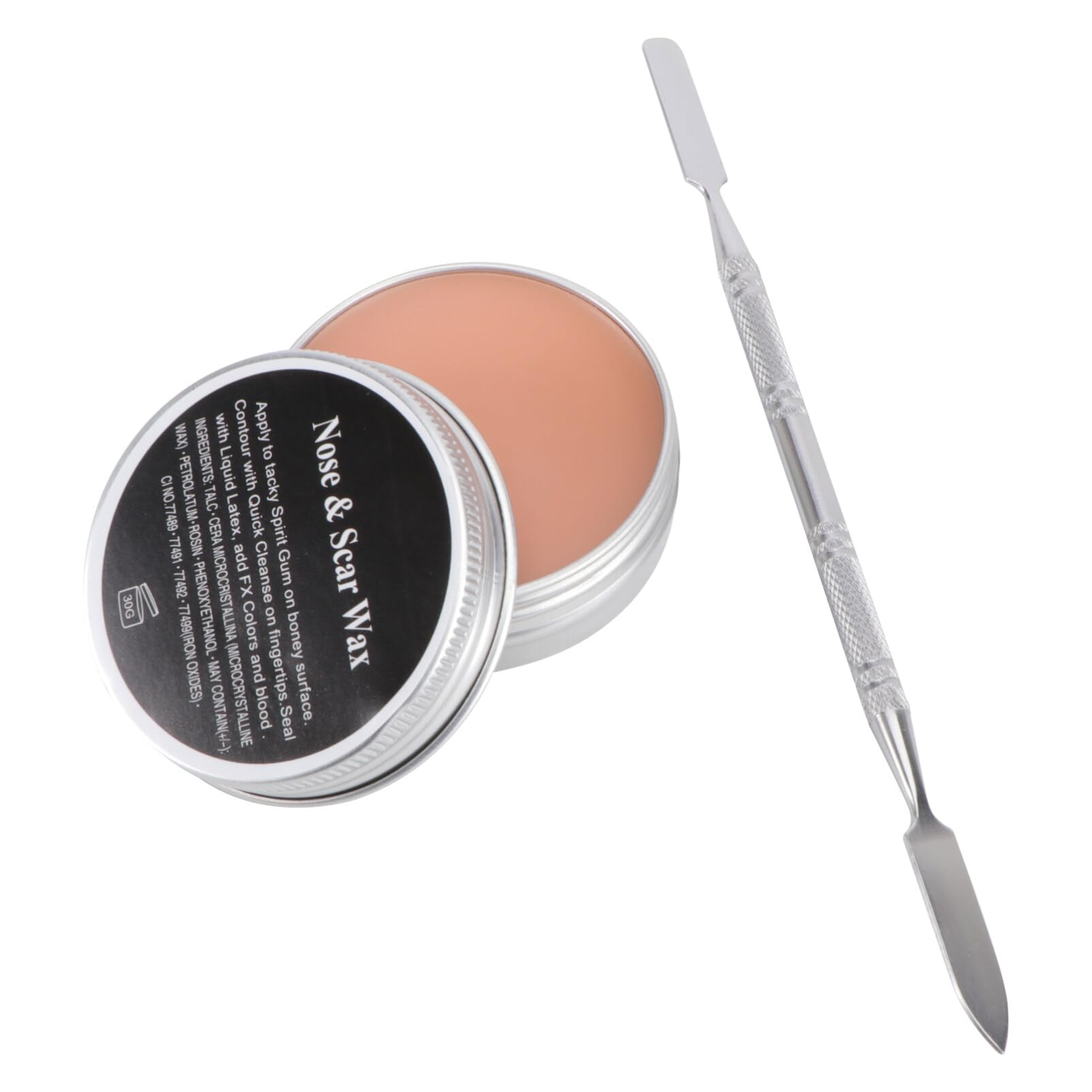 Frcolor Halloween Makeup Wax, Fake Scar Wound Skin Wax Body Face Painting Makeup with Spatula Tool